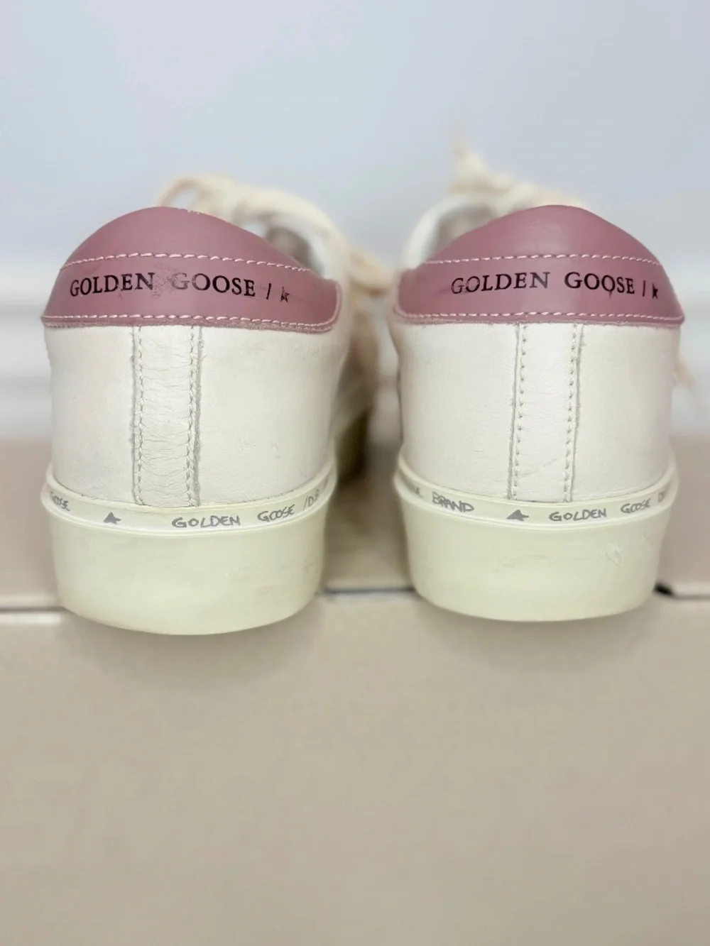 Golden Goose Hi Star Private Edit Low Top Platform - White/Beige US5/EU35